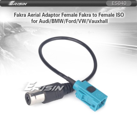 Erisin ES040 преходник за радиоантена от ISO към Fakra