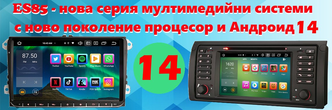 ES85 - новата серия мултимедийни системи Erisin. Android12